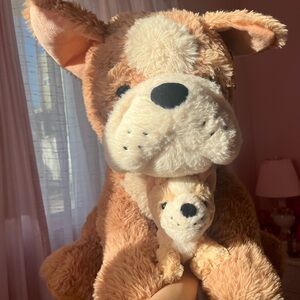 NWT Cute Hug me 20inch doggie 🐶 the baby and mommy 💖🐶🐕🦮🐾🦴Plushie